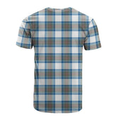 Stewart Muted Blue Tartan T-Shirt